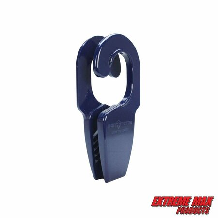 Extreme Max Extreme Max 3005.5019 BoatTector Boat Rail Fender Hangers, Value 2-Pack - 1.25", Blue 3005.5019